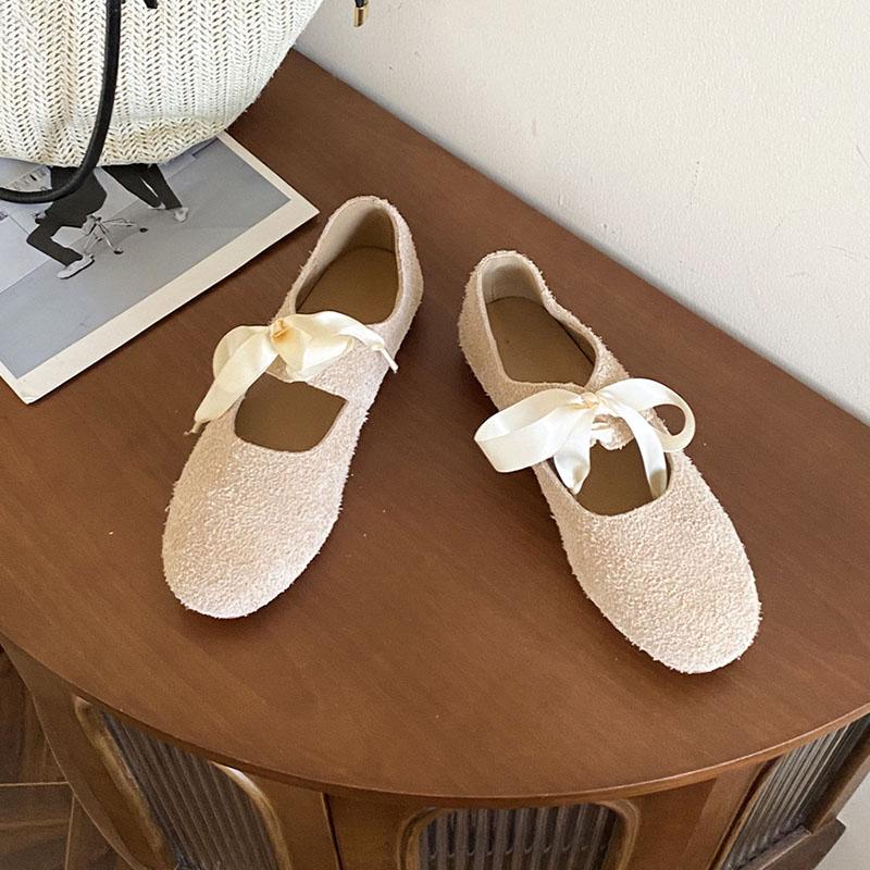 Fashion Fashion Shallow Ladies Mary Janes Flats Slip On Shoes Soft Female Round Toe Footwear Butterfly-Knot Women Flats Shoes New