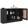 VidaXL Black Buffet 120x30.5x70 Cm Chipboard