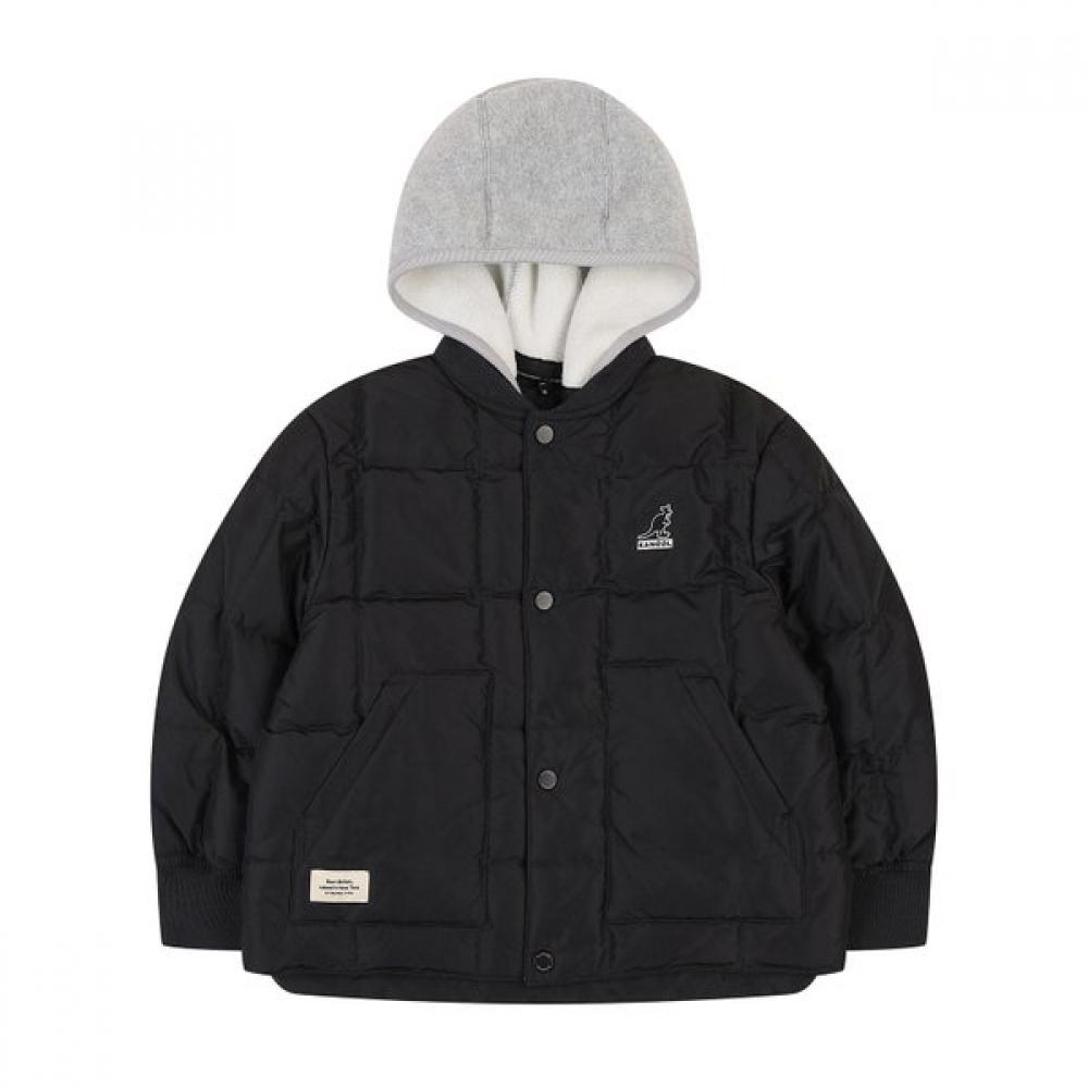 Kangol Kids Down Jumper Detachable Hood Black Rd 0105 blacks/110
