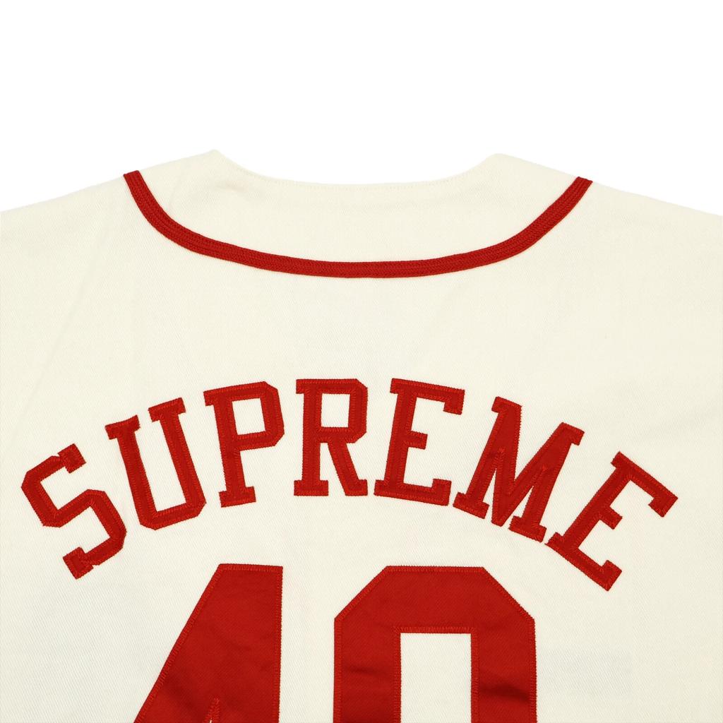 Supreme 40 Acres Twill Baseball Jersey Natural