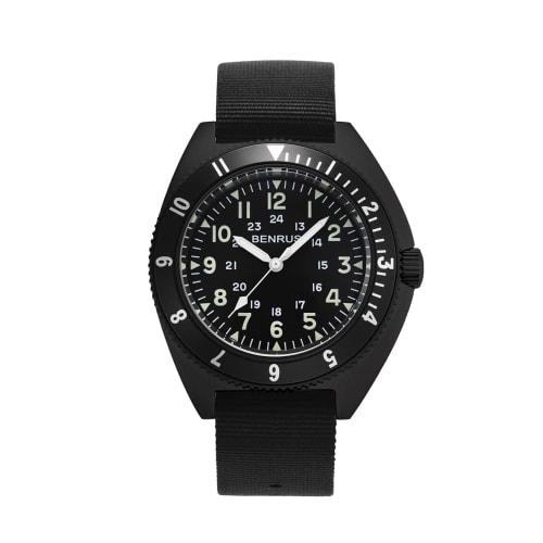 

Benrus Military Watch TYPE-2-BLACK Men s Black