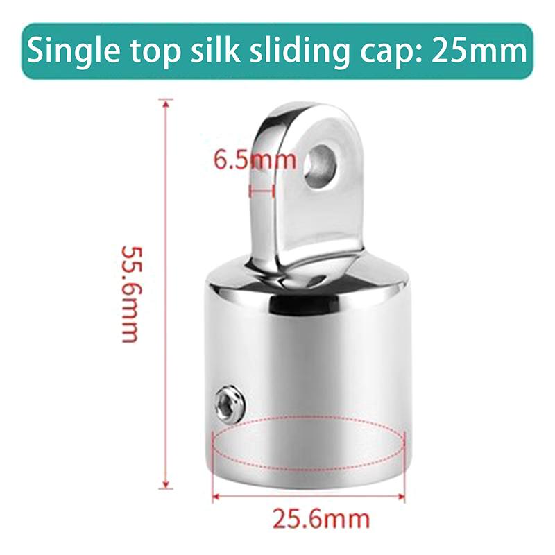 

1 шт. Фитинг для тента бимини для лодки Палубный шарнир Крышка-слайдер Труба 19-32 мм Наконечник с проушиной Наружный наконечник с проушиной Труба для тента Аксессуары для лодки 25mm top cap