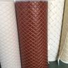 6mm Thick Sponge Quilted Faux Leather Fabric Embroidered Car Interior Material Embroidered Car Upholstery Trim Fabric 100x135cm