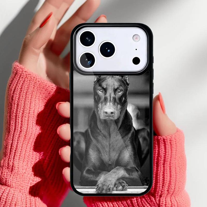 Doberman Dog Phone Case for iPhone 17 16 15 14 13 Pro Max Back Cover for 12 11 Pro Coque