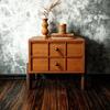 Medieval Bedside Table Household Bedroom Bedside Table Solid Wood Simple Modern Small Cabinet