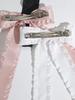 Lystrfac Vintage Große Schleife Haarspange Trend Lange Schleife Haarnadeln Haarspangen Stirnband Für Frauen Mädchen Hochzeit Haarschmuck