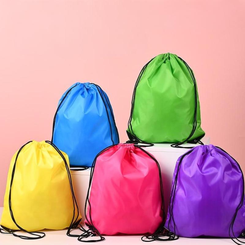 1PC Modern & Hard-Wearing Gym Organizer Backpack with Double Shoulder Tote and Nylon Oxford Pocket Storage Bag