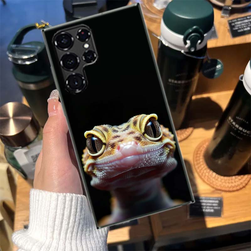 Lizards and Geckos Have Big Eyes Cases Phone Case for Samsung Galaxy S26 Ultra S25 Edge S24 S23 FE S21 Plus S20 S22 S10 Cover TP