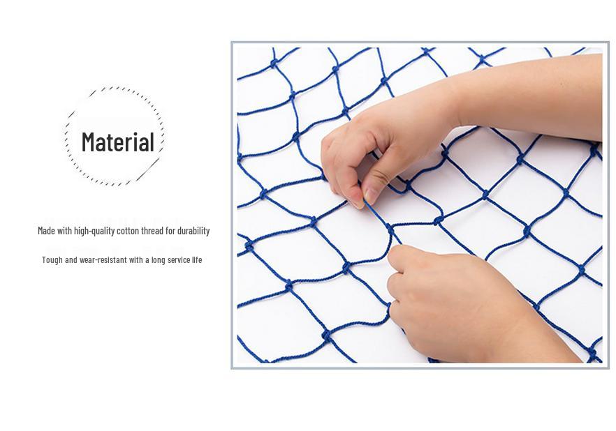 Mediterranean Style Cotton Rope Decorative Fishing Net with Shells for Wall Decor