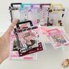 Aesthetic Kpop Photo Card Holder 3 Inch Creative Display Pouch with Lanyard for Collectors Cute Student Anime Badge Carrier