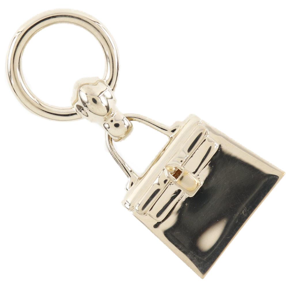 

HERMES Twillyring Scarf Ring Mini Kelly Plated Gold Women Used