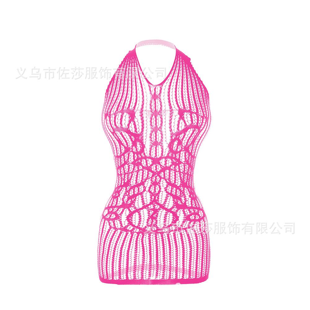 Sex Underwear Uniform Jacquard onesie Lace-up crotch tights Stockings