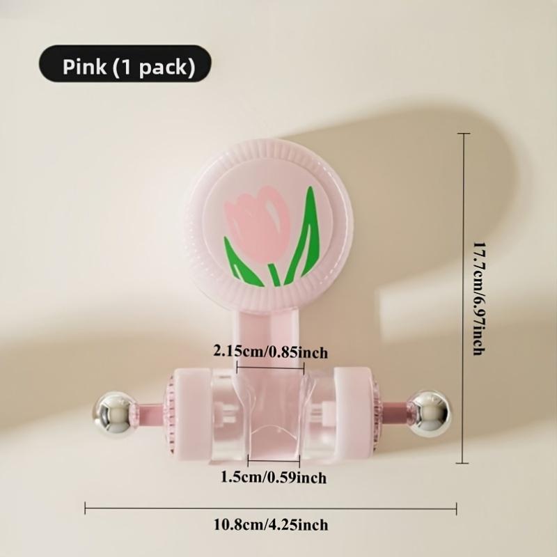 1-3 Shower Head Holders, Bathroom Non-Perforated Suction Cup Type Movable Shower Head Holder, 360° Adjustable Self-Adhesive