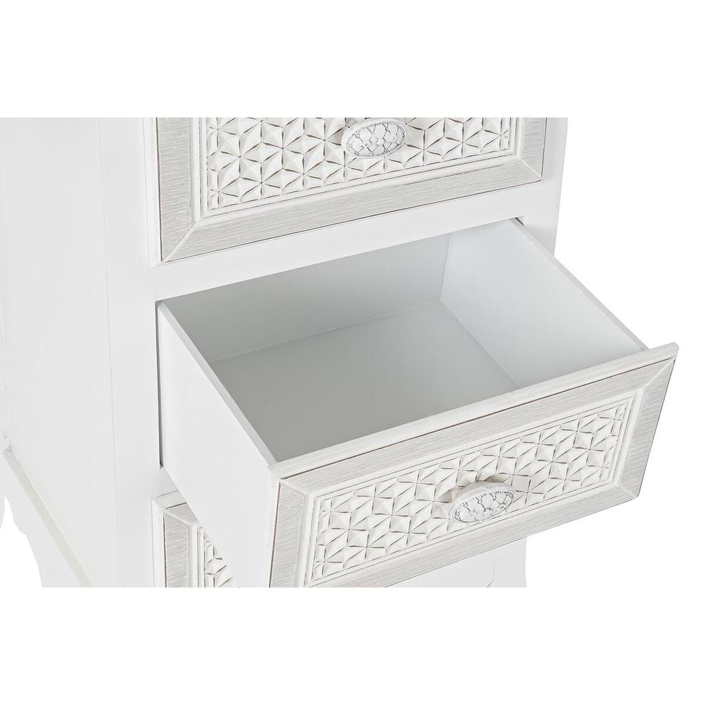 Drawer Unit DKD Home Decor 40 X 34 X 101 Cm White Wood MDF Wood Romantic