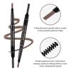 Double Eyebrow Pencil Five Automatic Rotating Color Waterproof Not Shading with Eyebrow Brush Triangle Three-dimensional Eyebrow Pencil