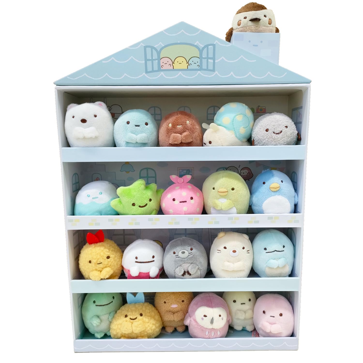Sumikko Gurashi Tenori Plush Toy Set of 22 in Sumikko House Case Loconeco Card San-X (Blue) +