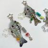 Fish Keychain Super Bionic Fish Bait Keychain Pentagram Love Crucian Carp Ocean Small Fish Multi-section Fish Luya Fashion Versa
