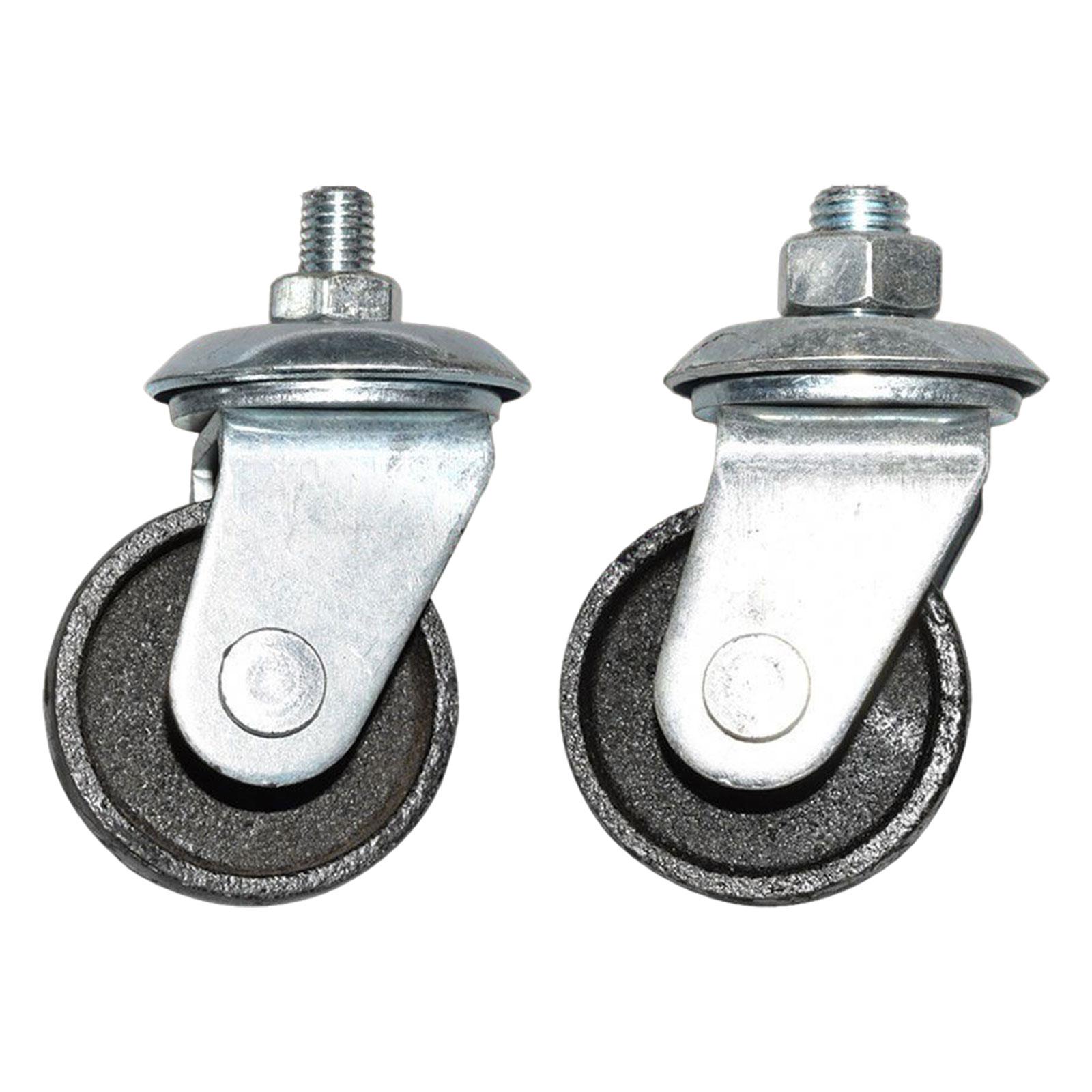 

Floor Jack Caster Wheel Easy to Install Horizontal Jack Caster Replace Parts 12mm Thread for 3Ton