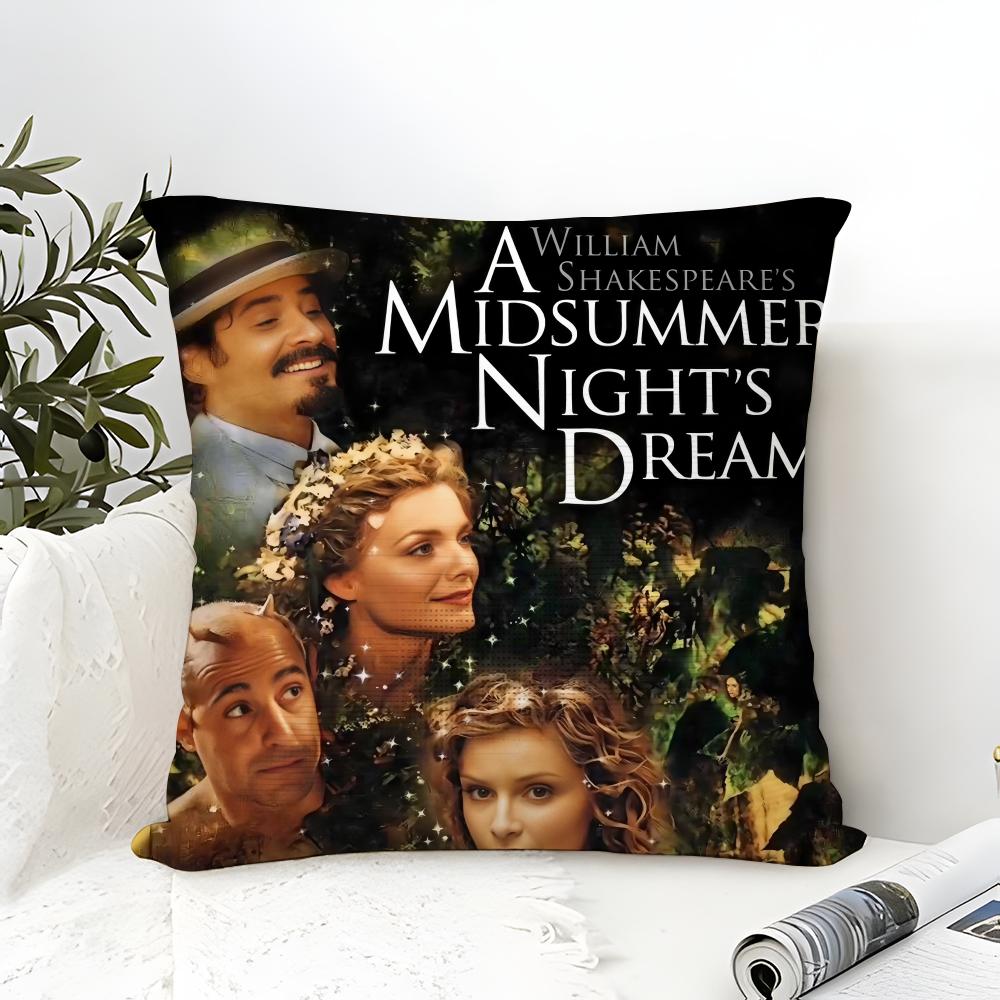 

A Midsummer Nights Dream Pillow Case Cotton Linen Fabric Square Zipper Pillowcase Home Decorative Living Room 30X30cm