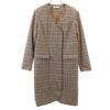 Check Pattern No Color Coat M Brown Spring Women Used