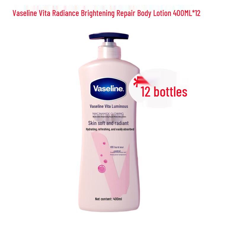 Vaseline Vita-Glow Radiance Repair Body Lotion 12-Pack