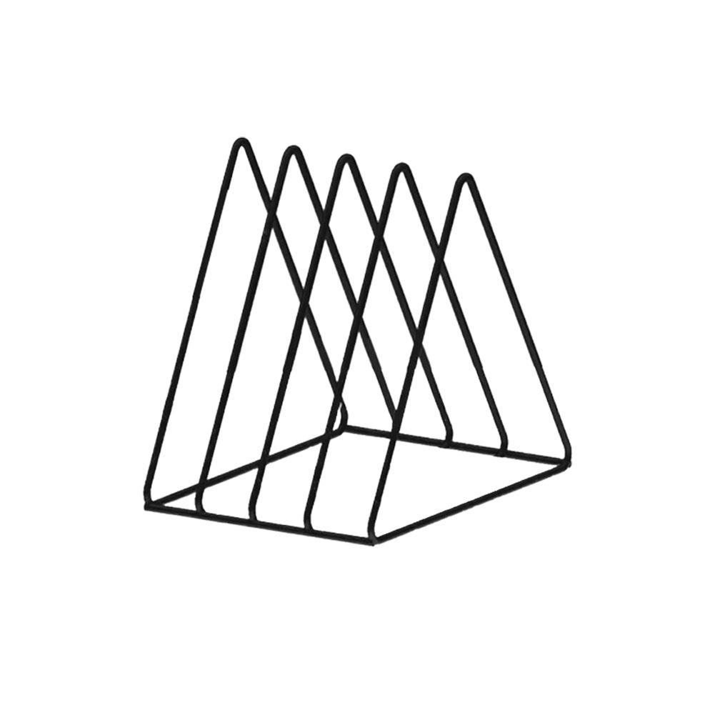 

Многофункциональная треугольная стойка для хранения CD, держатель для виниловых пластинок для стола, органайзер для книжной полки для книг/журналов, экономящий место