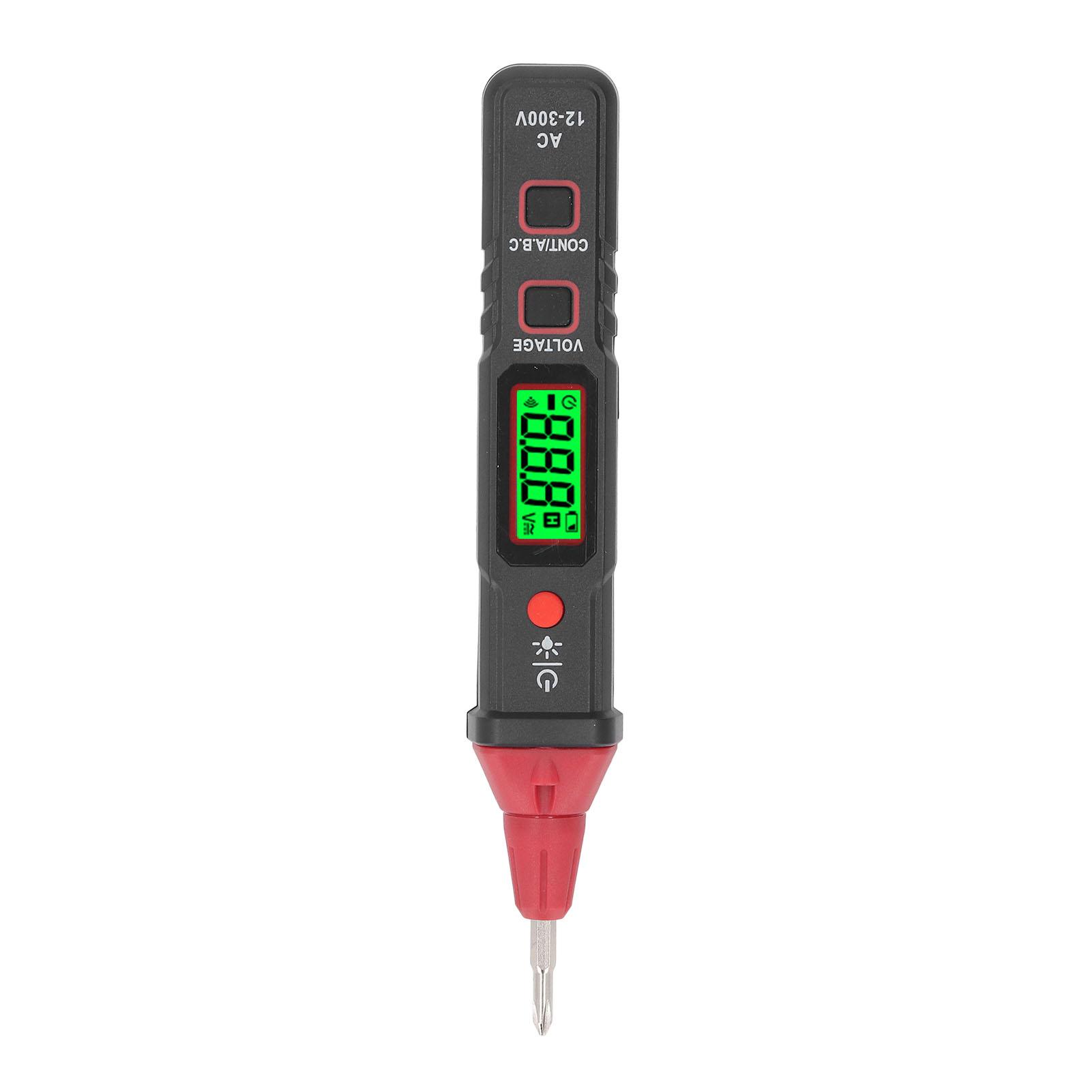 

Voltage Tester AC12300V Range NCV Phase Sequence Detection LCD Screen Voltage Detector Pen with