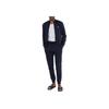 Emporio Armani FW24 Logo Print Stand Collar Casual Long Sleeve Cuffed Sports Suit Men suits Navy-Blue 112103-CS590-00135