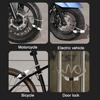 Bicycle Password Cable Lock 5-Digit Keyless Security Waterproof Universal PVC Coated Anti-Theft Bicycle Lock