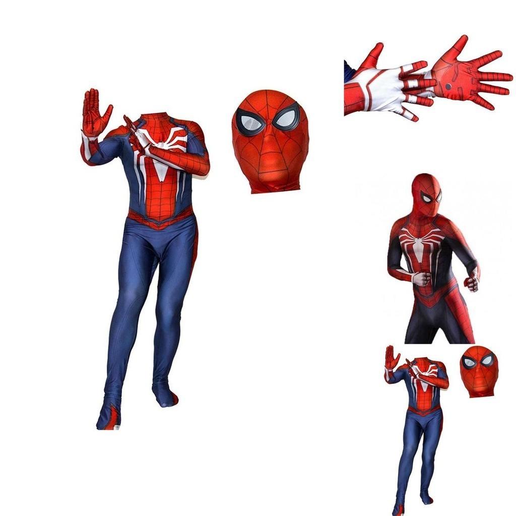 Ps4 Insomniac Spider-man Cosplay Kostüm 3D Druck Erwachsener Kinder Spidey Zentai Anzug Mit Exquisiter Verarbeitung Und Atmungsaktivem Lycra Material