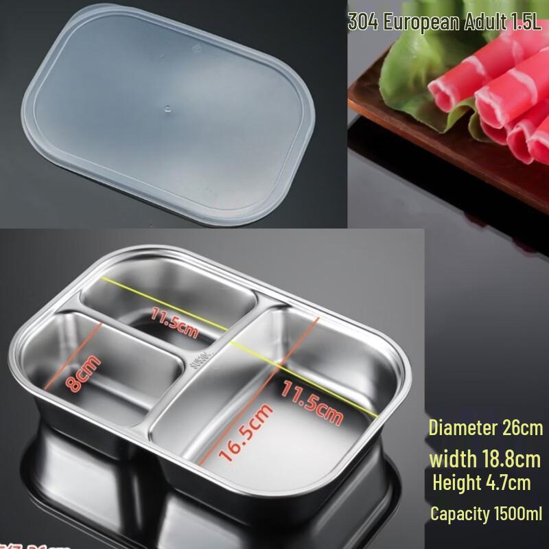 Stainless Steel Divided Lunch Box