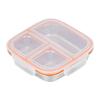 1set Stainless Steel Box With Leak-Proof Covered Four Compartment Refrigerator Storage Box Snack Container Lunch Box For Outdoor