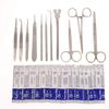 Medical Students Suture Practice Kit Stainless Steel Probe Scissors Tweezers Student Experimental Tool Combination Kit Model