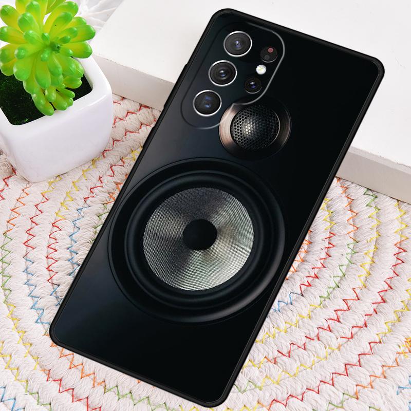 Massive Music Speakers Silicone Phone Case For Samsung Galaxy Note 10 Pro S26 S25 S24 S23 S22 S21 Plus S25Ultra Capa Cover