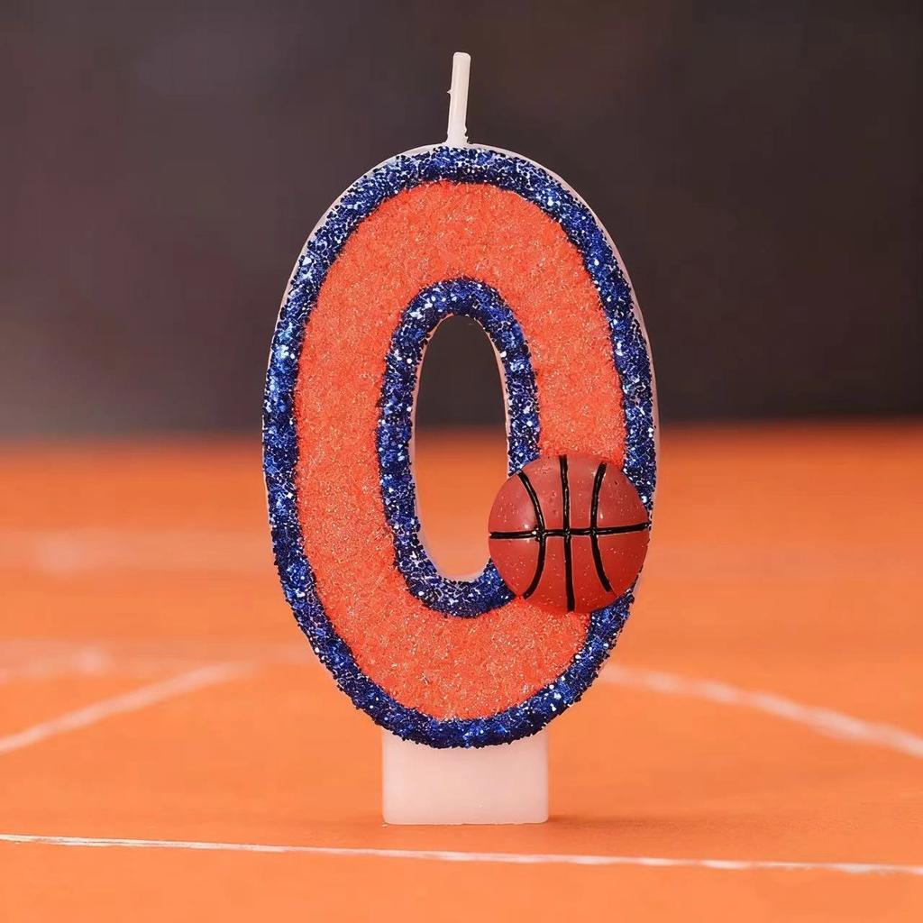 Vitality Basketball 0-9 Free Matching Combination Digital Candles Birthday candles are perfect for high-end baking cake decorati