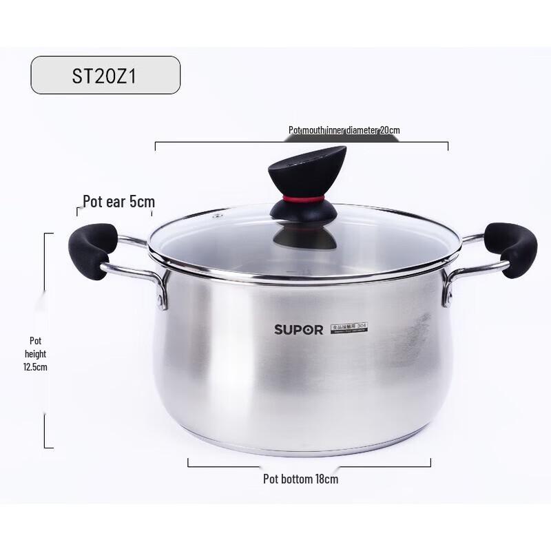 Supor 304 Stainless Steel Composite Bottom Soup Pot