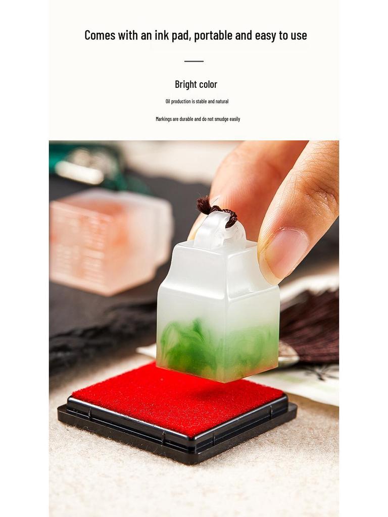 Personalized Name Seal: Calligraphy & Painting with Engraving for Children and Students