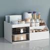 10 Compartments Cosmetic Drawer Organizer Cute Bunny Makeup Storage Case  Dressing Table