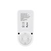LCD Digital Display Electrical Energy Monitor Socket Backlight Watt Meter Socket EU Plug Real-Time Wattage Voltage AMP Meter