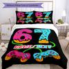 3PC Custom Name Donut Game Controller Art Bedding Set Printed  Bedding Set Duvet Cover Closure Includes 1 Duvet Cover & 150 Pillowcases for Bedroom
