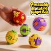 Press To Rotate Fidget Spinner Toy Handheld Stress Relief Sensory Fidget Toy Portable Pocket Spinning Top For Adults Desk Toy