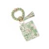 Wristlet Keychain Wallet Credit Card Holder Keyring Keychain Thin Purse Bangle Tassels Key Rings for Women Girls Gift