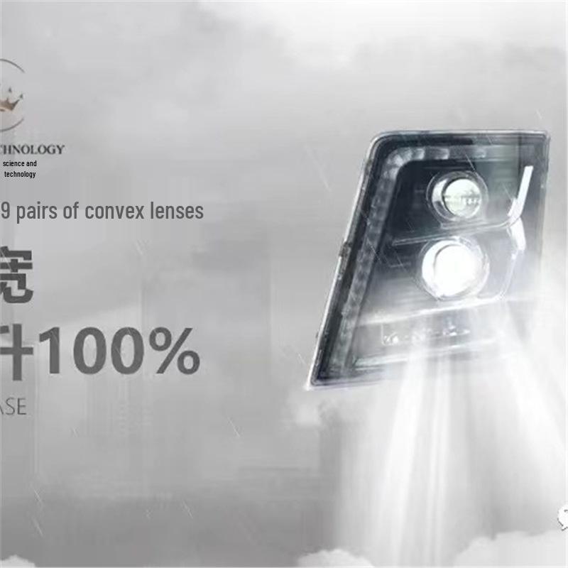 Shaanxi Delong X3000 Ultra-Bright LED Bi-LED Headlight Assembly Replacement.