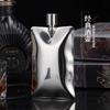 304 Alien Creative Stainless Steel Hip Flask 6oz Wave Hip Flask Outdoor Portable Simple Creative Hip Flask