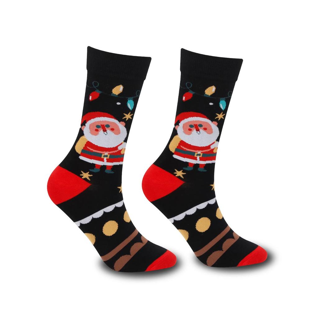 New Autumn/Winter Trendy Mid-Calf Cotton Socks for Men & Women – Personality Long Socks, Ideal for Christmas