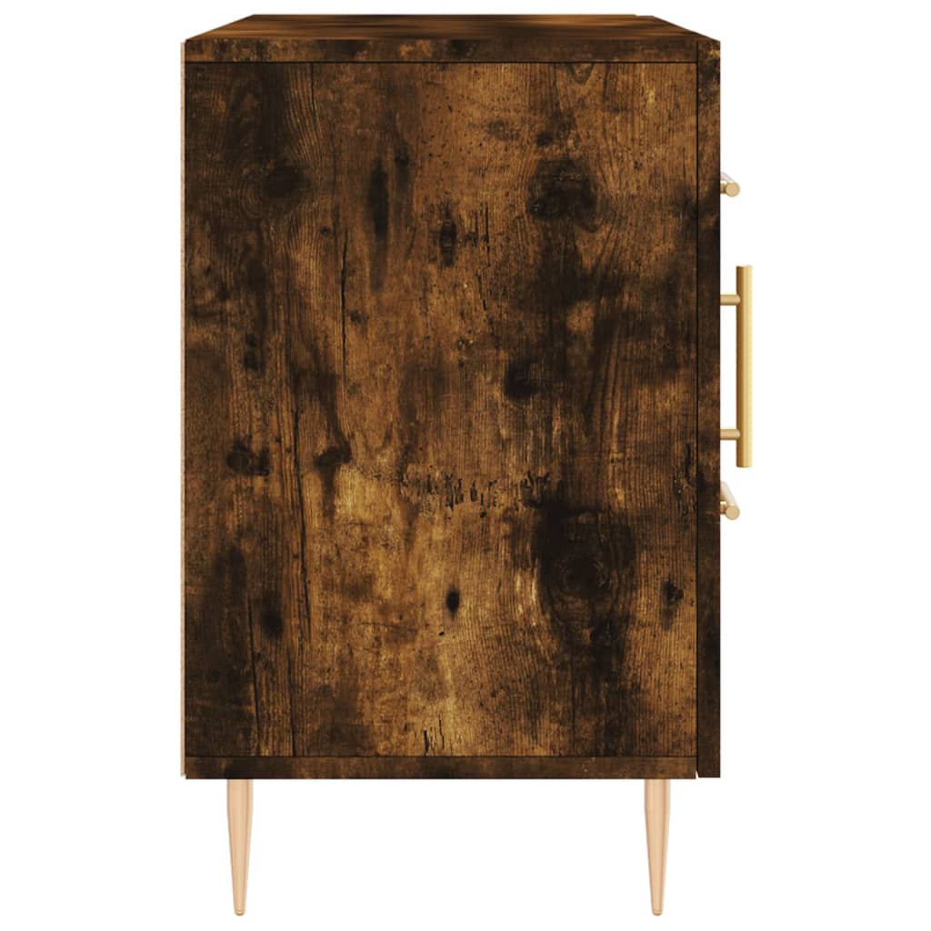 Sideboard Smoked Oak 100x36x60 Cm Engineered Wood