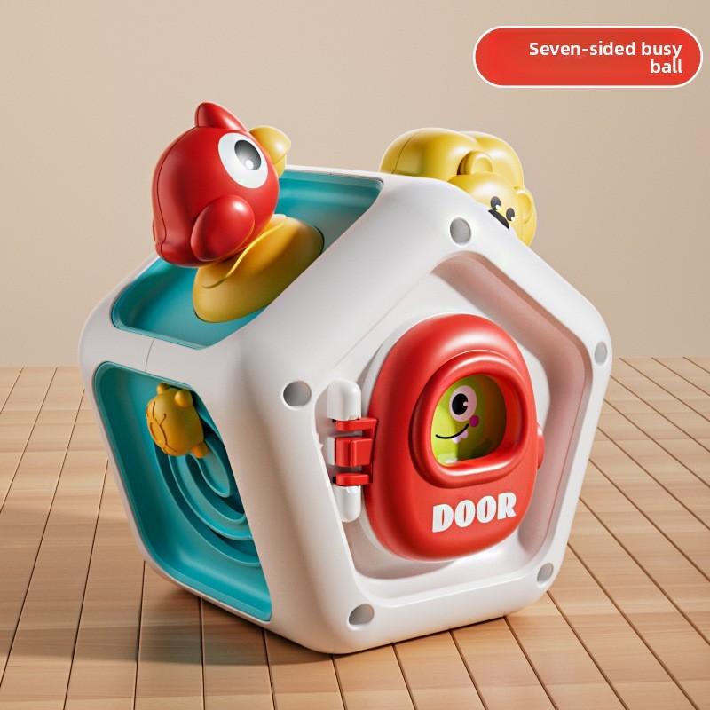

Baby Multifunction Seven Sided Busy Ball Sensory Toy For Early Education And Development Hexagon Ball