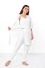 Set – Women's Relax Fit Homewear Robe + Top + Pants, Practical Design, Any Season, 8449-050 HC