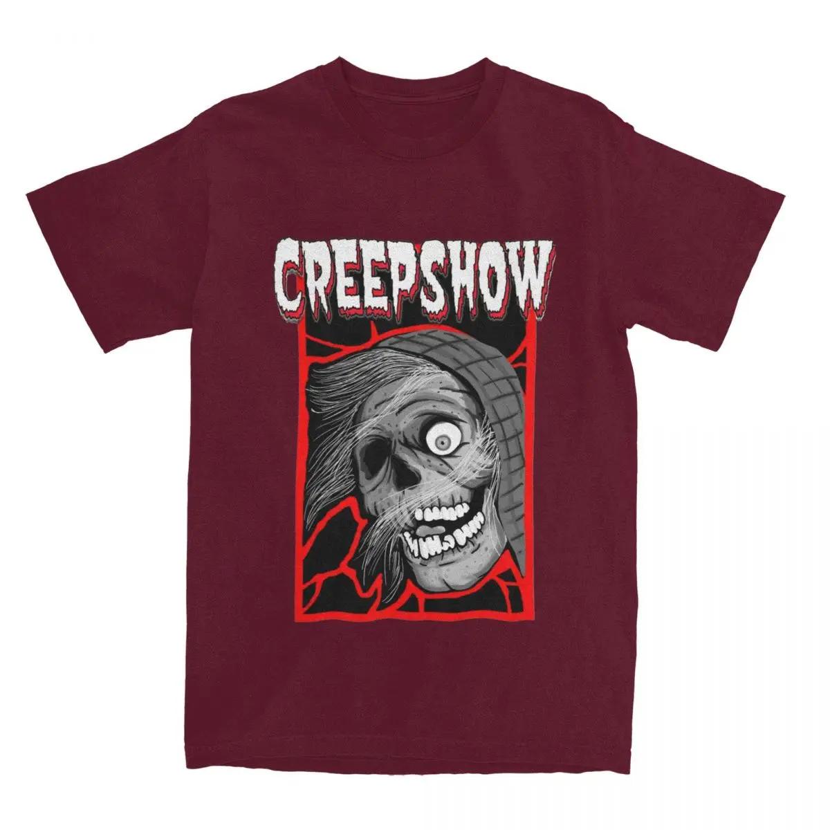 

Creeshow Art Merchandise Футболки Мужские Женские Смешные Летние Одежды XXXXXL бордовый