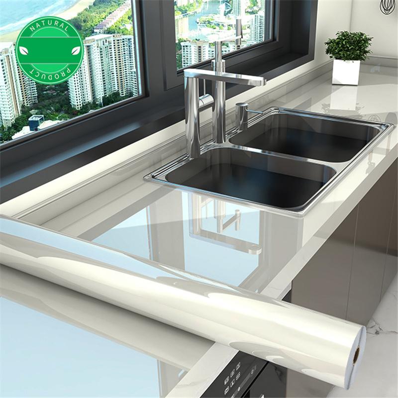 

Thickend Самоклеюча захисна плівка для кухонної варильної панелі Мармурова плівка для робочого столу, стійка до високої температури, маслостійка наклейка 60cm*10m